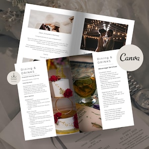 Wedding Planner Proposal Template | Editable Canva Wedding Planning Client Proposal | Event Business Proposal