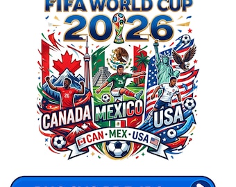 Piłka nożna 2026 SVG, Flagi Kanady, Meksyku, USA, Projekt kibica piłki nożnej (png, jpg, pdf, svg)