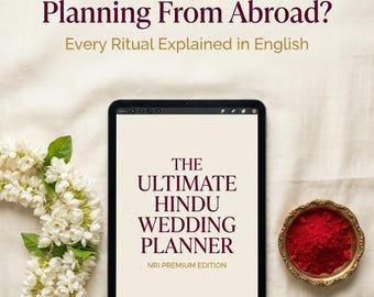 NRI Hindu Wedding Planner | Ceremony Guide & Checklist (Digital Download PDF)