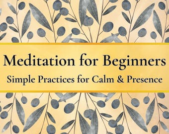Meditation Guide | Styles, Breathing Techniques, Mindfulness, Chakras, Journal Prompts, TM, Meditation Scripts, and More! - Printable Pages