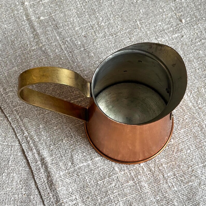 Vintage Copper Jug, 0.5 L Measuring Pitcher, Swedish Tinned Copper ...