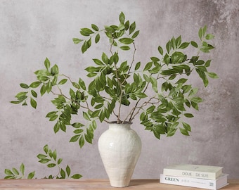 Artificial Wisteria Leaf Branch, Faux Greenery Stem, 33" Spring Wisteria for Vase Decor, DIY Floral Arrangement & Home Decor