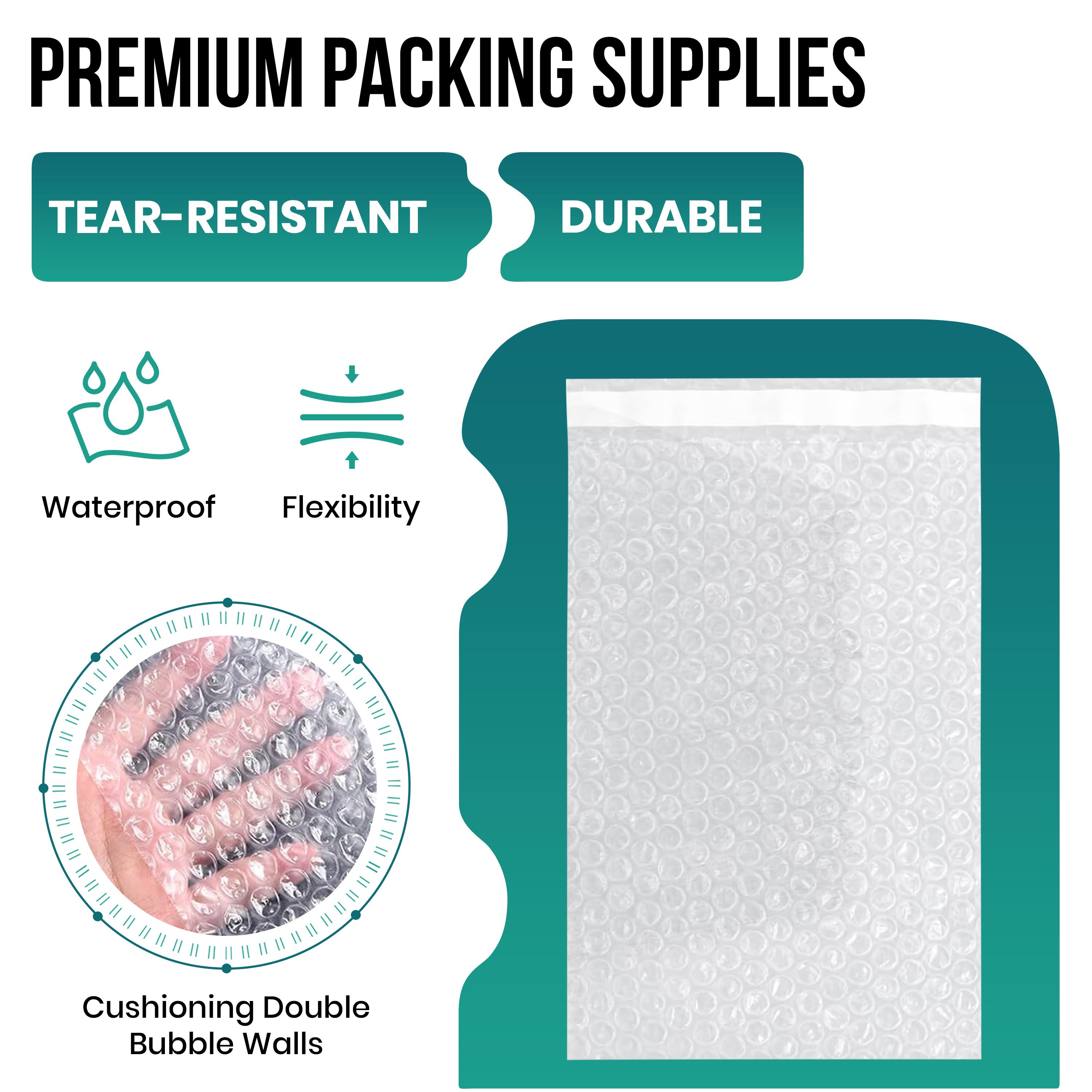 Any Size Poly Bubble Pouches, Protective Bubble Out Bags, Clear Bubble ...