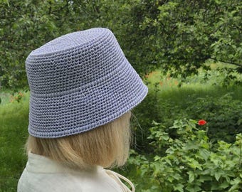 Patrón de gorro de rafia a crochet, tutorial para sombrero de playa de verano (descarga en PDF)
