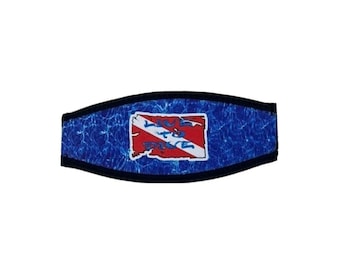 Dive Flag Water Pattern Mask Strap Cover