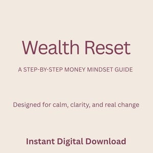 Guía para restablecer tu riqueza / Sana tu relación con el dinero · Diario de una mentalidad amable (Descargar PDF)