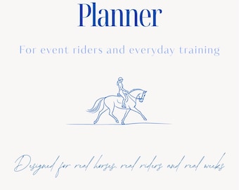 Weekly Training Planner for Horse Riders | Printable PDF | Undated, Flexible & Horse-First | Eventing And Everyday Riding