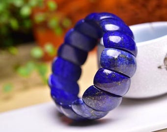 1 Stück handgemachte Lapislazuli hochwertige Armband Armreif für Weihnachtsgeschenk, Mann oder Frau passen, Valentinstag
