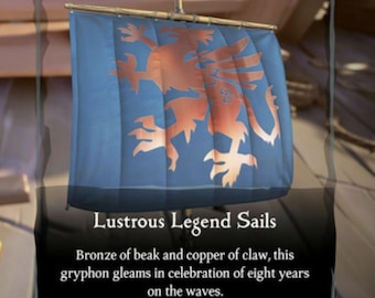 Sea of Thieves Lustrous Legend Sails Xbox Windows DLC - ENTREGA RÁPIDA