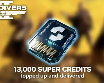 HELLDIVERS 2 - 13000 super credits, fast / no login required