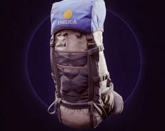 Mochila de senderismo ARC Raiders, color azul hielo