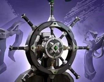 Rueda de obsidiana, fusil de chispa y jarra de Sea of Thieves (recompensas de Twitch)