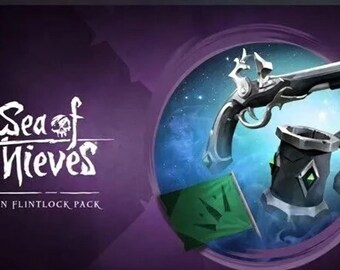 Sea of Thieves Pack de mosquete de ébano Bandera de obsidiana Jarra de ónix CÓDIGO PARA XBOX/PC