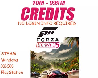 Forza Horizon 5 500 millones de créditos xbox PLAYSTATION 5 PC STEAM precio más bajo rápido