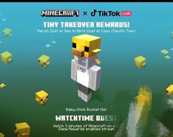Minecraft Bedrock Edition Chick Fisherman Hat redemption code