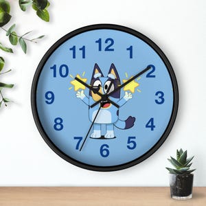 Bluey Wall Clock - Etsy