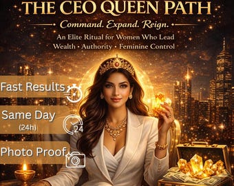 CEO Queen Path Wealth Ritual – Feminine Power, Leadership Authority & Abundance Activation | By Morgana