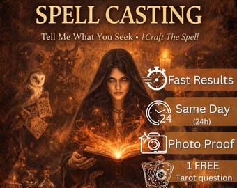Custom Spell Casting – Personalized Spell Ritual | Tailored Magic for Love, Money, Protection & Success