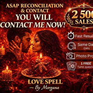 ASAP Reconciliation & Contact Love Spell – You Will Contact Me Now | Urgent Love Spell with Tarot | BESTSELLER + 1 FREE Tarot Question