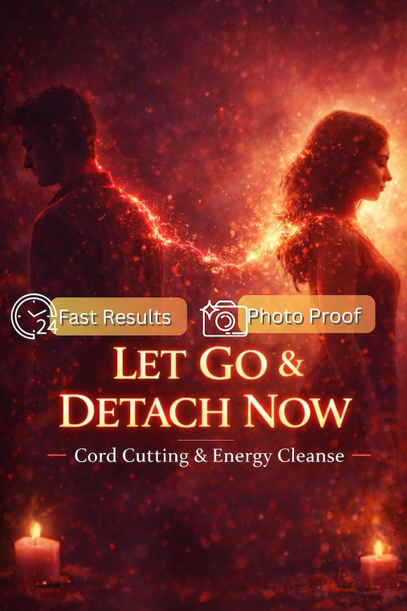 Let Go Immediately Spell Ritual | Energy Cleansing & Detachment (Digital Image Delivery