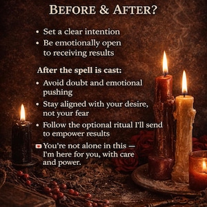 May include: An image with text that reads "HOW TO PREPARE BEFORE & AFTER?" with bullet points. Three lit candles in shades of red, brown, and cream are in the foreground. A book and decorative items are in the background.