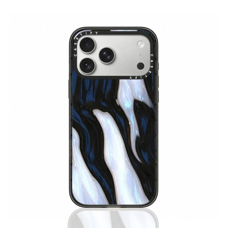 Casetify Collab iPhone Cases|6Aesthetic Designs|Collage, Ocean Wave&Cloud Prints Phone Case for iPhone17 16 15 14 13 12 11 New2026Air Trendy image 1
