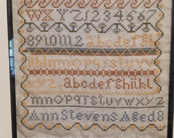 Country cross stitch sampler