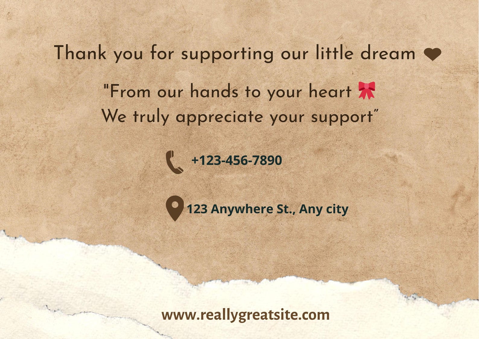 Editable Appreciation Note Template | Minimal Neutral Business Insert ...