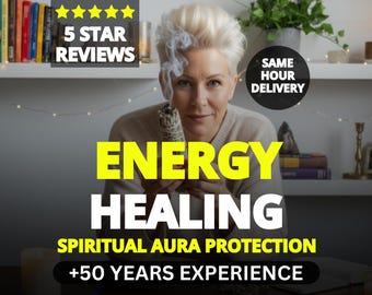 SAME HOUR Aura Cleansing Psychic Reading, Spiritual Energy Chakra Balancing, No Tools Medium Clairvoyant Healing, Remove Negative Energy
