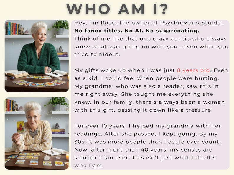 Digital love reading layout showing detailed psychic insights and relationship advice for 2026.