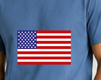 Vintage USA Comfort Colors Shirt, Patriotic Americana Graphic Tee S-4XL