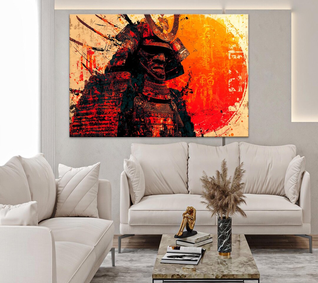 Samurai Armor Wall Art Print – Japanese Warrior Poster, Bushido Decor ...