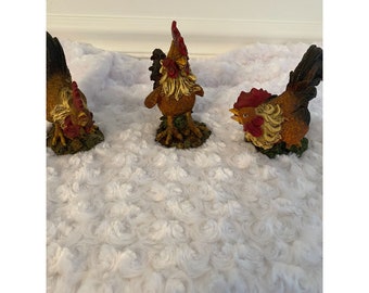 Barnyard Chickens, Set of 3