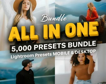 5000+ Lightroom Presets Bundle | Moody, Cinematic, Editorial (Mobile & Desktop)