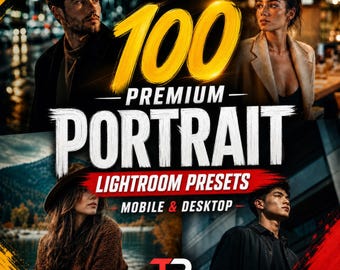 100+ Portrait Lightroom Presets | Studio Photography Filters | Mobile & Desktop | Soft Glow, Beauty Edits, Instagram Aesthetic Bundle