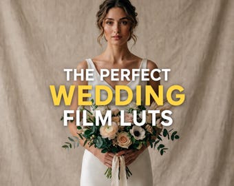 Wedding Film LUTs v.1 | Romantic & Cinematic Video Presets | Soft Skin Tones Color Grading | Premiere Pro, DaVinci Resolve, Final Cut Pro