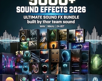 5000+ Sound Effects Bundle | Cinematic, Sci-Fi, Horror, Foley WAV (Digital Download)