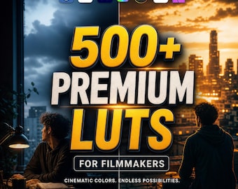 500+ Creative Cinematic LUTs | Vintage Retro and Neon Film Looks | Video Color Grading Presets | Premiere Pro, DaVinci Resolve
