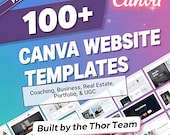 100+ Canva Website Templates Bundle (Digital Download)