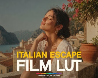 Vintage Italy Cinematic LUTs | Warm Film Tones Rec.709 | Color Grading Presets for Premiere Pro, DaVinci Resolve & Final Cut Pro