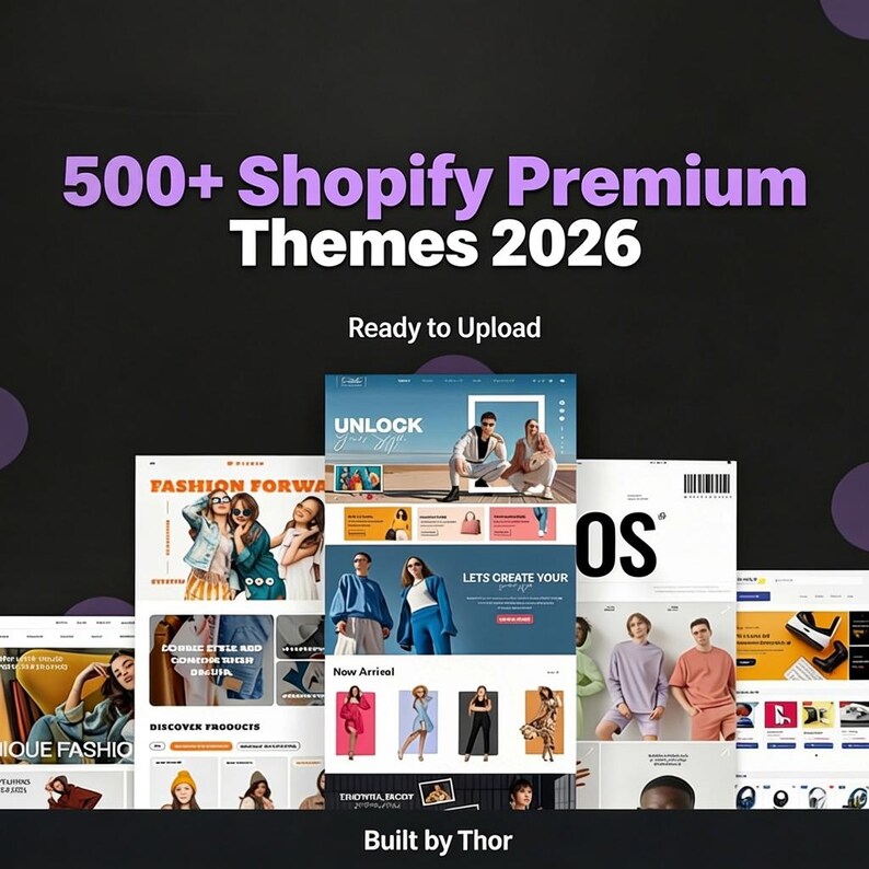500+ Shopify Themes Bundle, Ecommerce Store Templates (digital Download ...