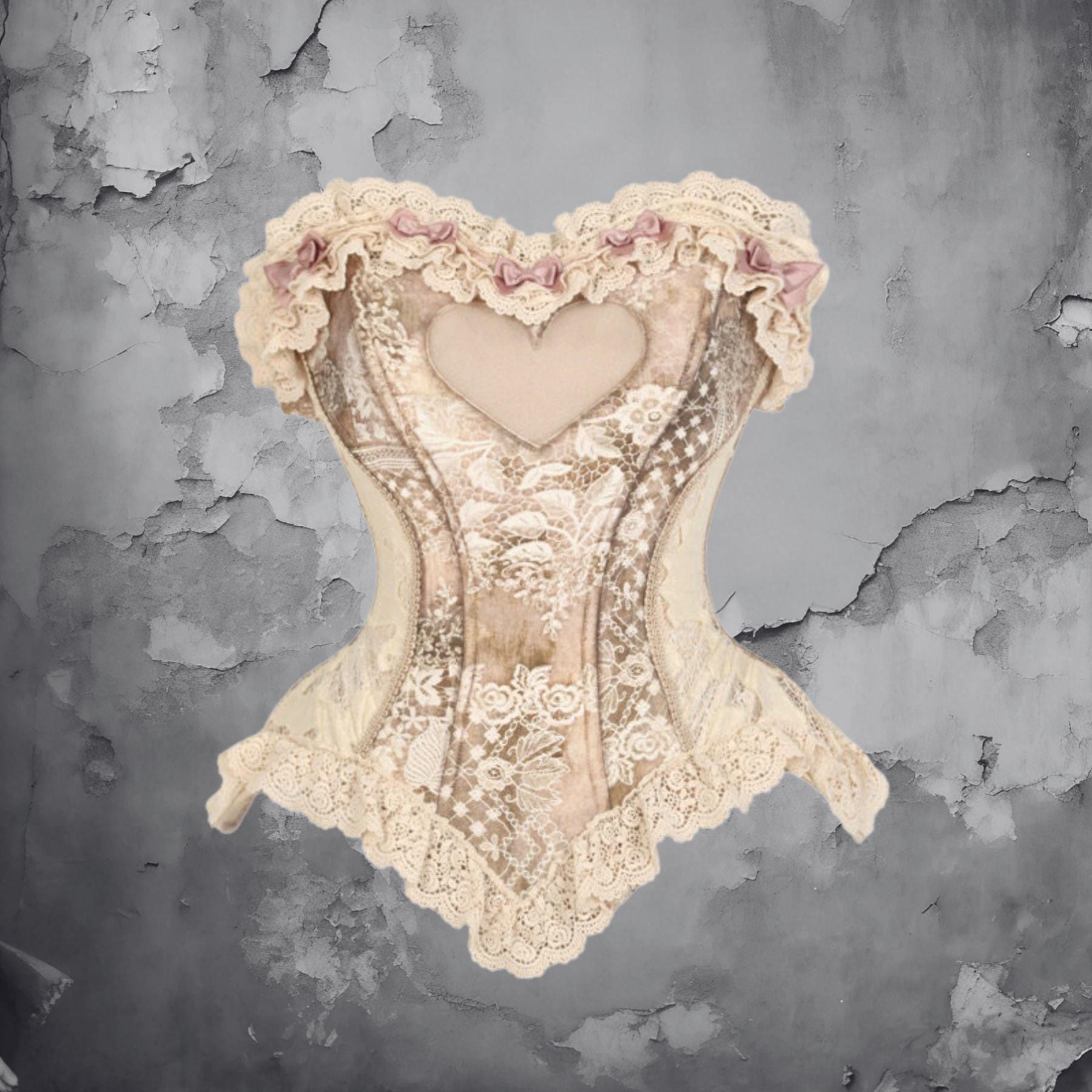 knee length dresses for ladies White Lace Corset Midi Dress main image 0