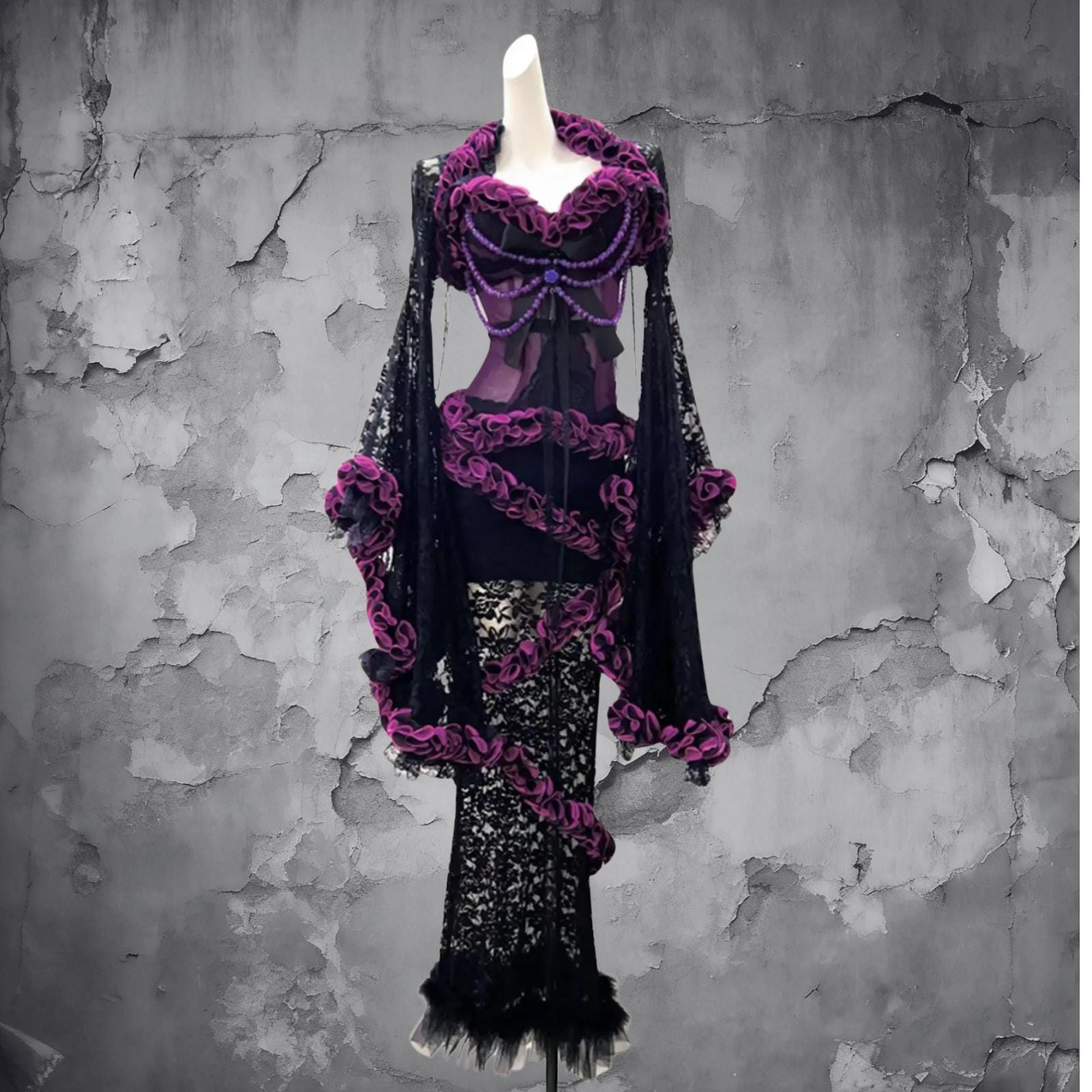 Purple Witchy Dress - Etsy