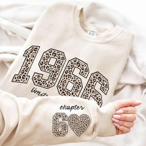 60th Birthday Gift For Her, Custom 1966 Limited Edition Sweatshirt, Chapter 60 Hoodie