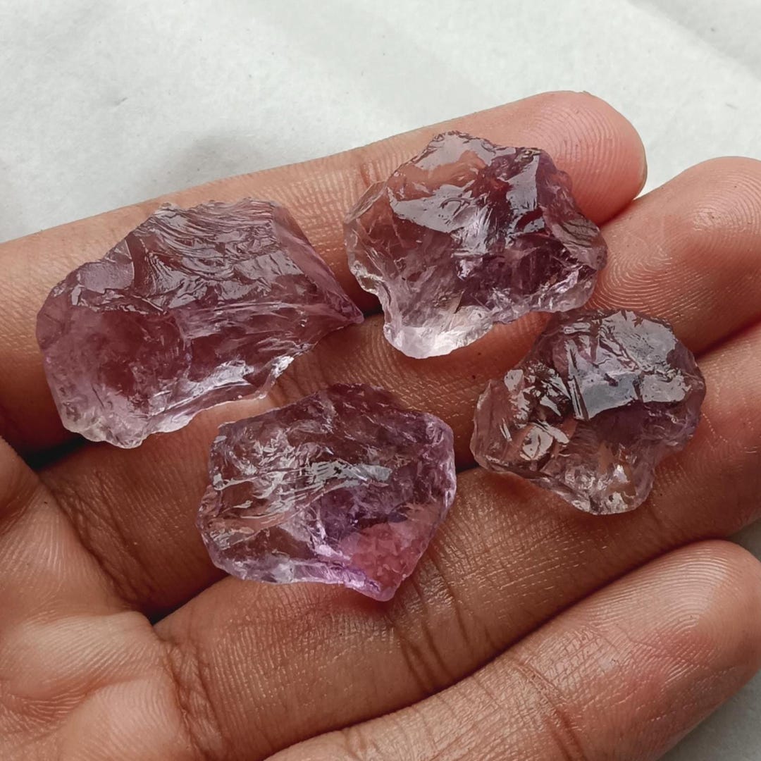 100 Ct. Natural Amethyst Rough Gemstone | Amethyst Crystal | Unheated ...