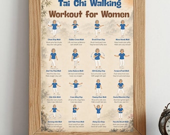 Tai Chi Walking Workout for Women | Low Impact Walking Exercise Plan | Mindful Movement Routine | Balance Flexibility Fitness