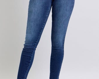 Judy Blue Full Size Washed Thermal Skinny Jeans Plus Size