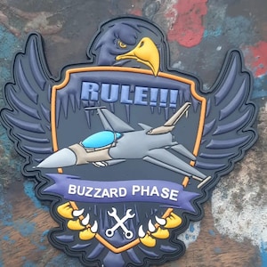 Aviation Custom PVC Rubber Patch, Tactical Military Morale Patch with Velcro