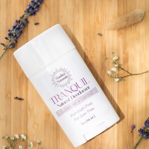 Tranquil Organic Deodorant Lavender Vanilla Aluminum Free non-GMO No Parabens Non-toxic All Natural Ingredients image 2