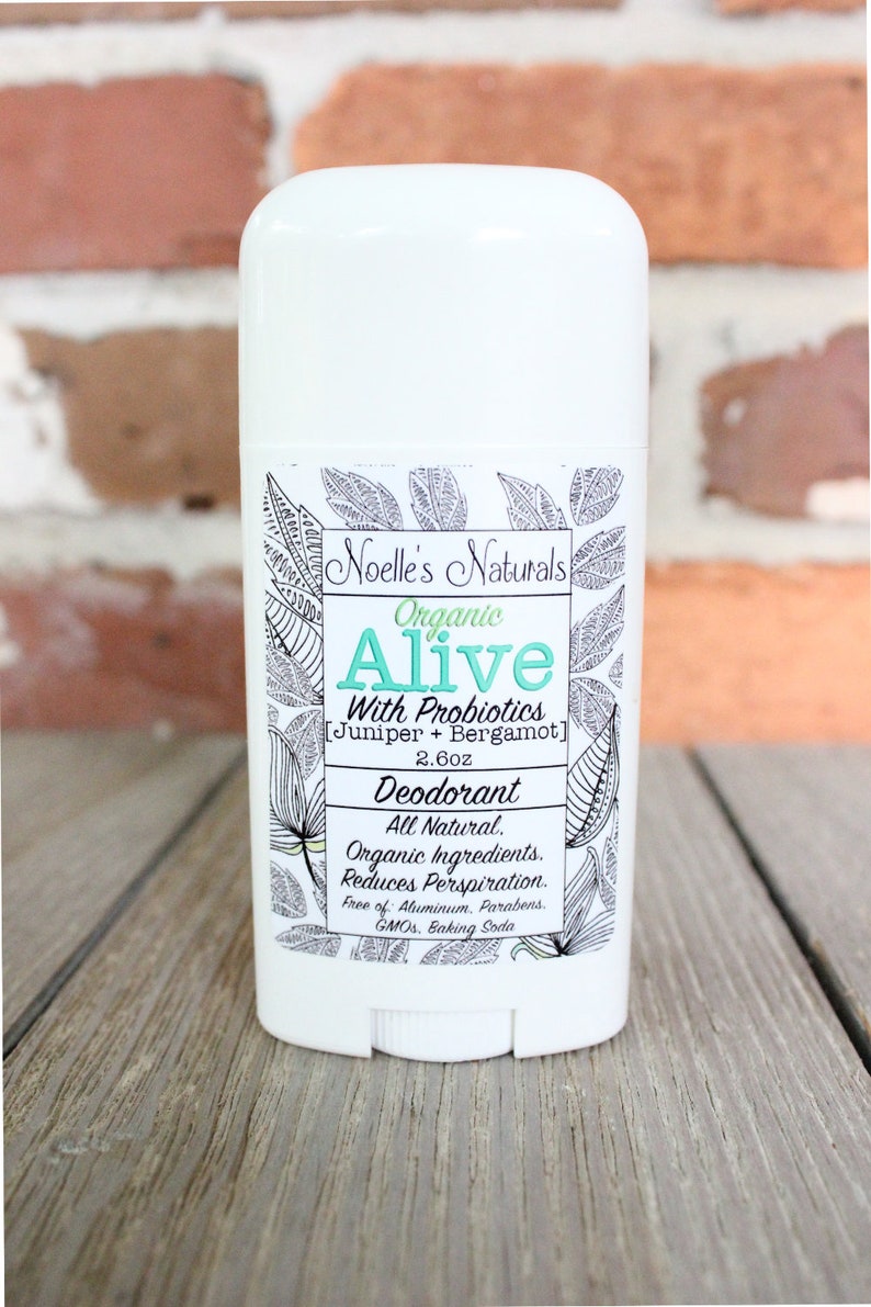 Organic Probiotic Deodorant No Baking Soda Aluminum Free Etsy